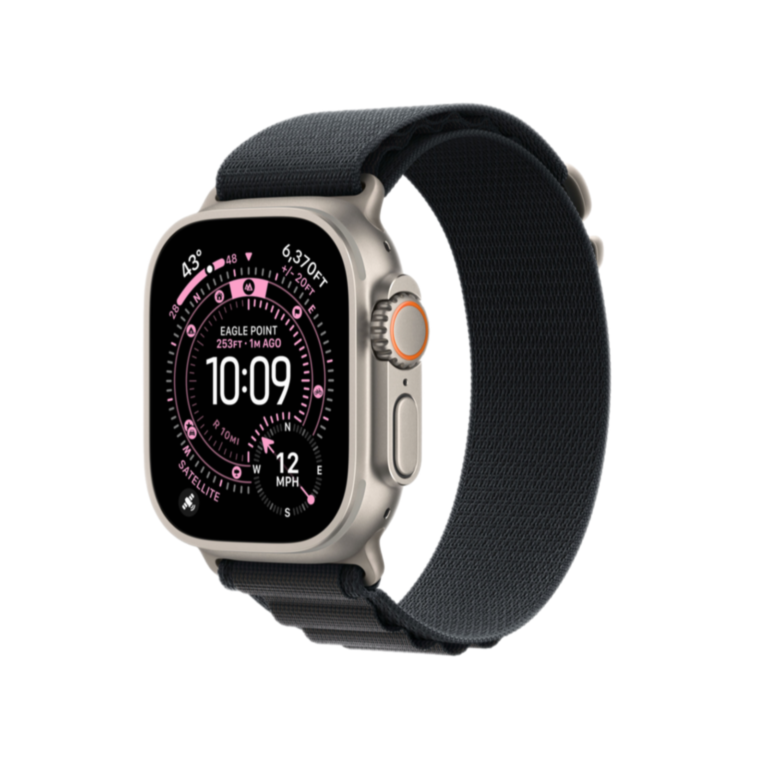 Apple Watch Ultra 3 GPS + Cellular 49 мм, Alpine Band – Alpine Black / Beige Titanium / Без размера