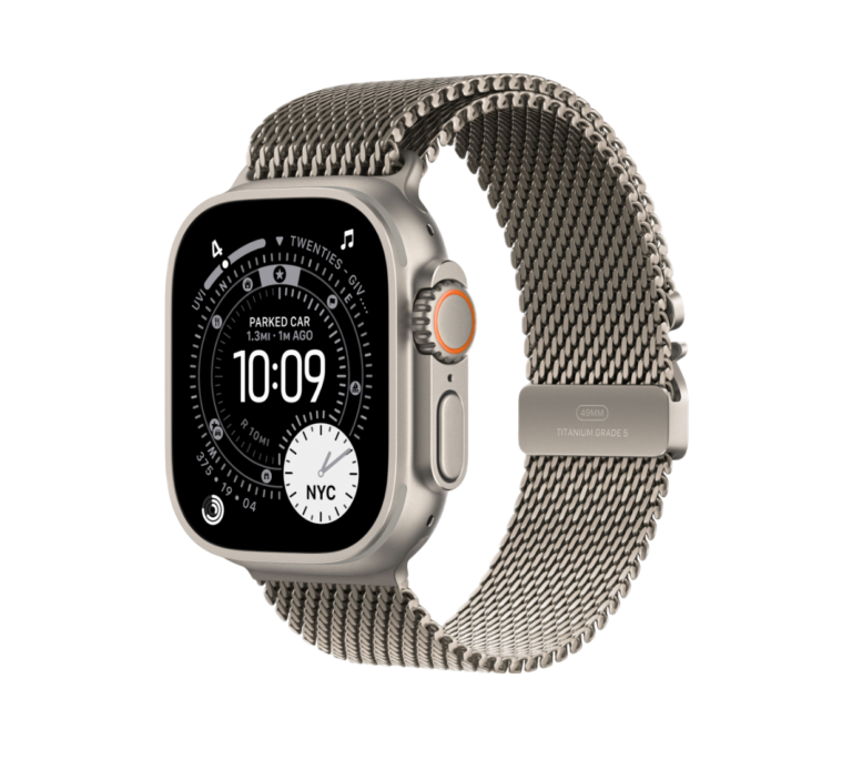 Apple Watch Ultra 3 GPS + Cellular 49 мм, Milanese Band – Milanese Beige / Beige Titanium / Large