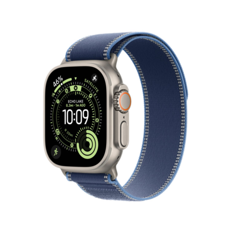 Apple Watch Ultra 3 GPS + Cellular 49 мм, Trail Band – Trail Blue/Bright Blue / Beige Titanium / M/L