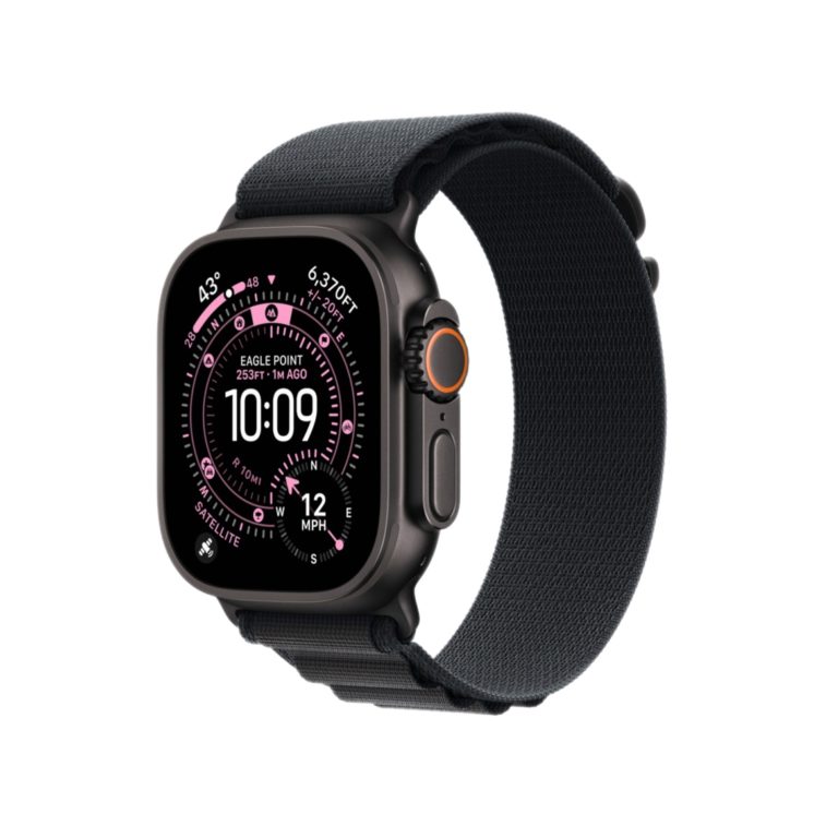 Apple Watch Ultra 3 GPS + Cellular 49 мм, Alpine Band – Alpine Black / Beige Titanium / Без размера
