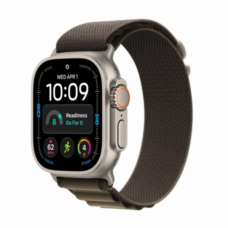 Apple Watch Ultra 4 49 мм GPS + Cellular, Natural Titanium, Alpine оливковый – 49