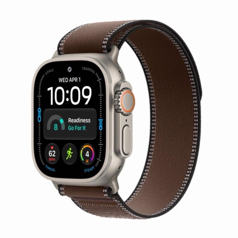 Apple Watch Ultra 4 49 мм GPS + Cellular, Natural Titanium, Trail коричневый – 49