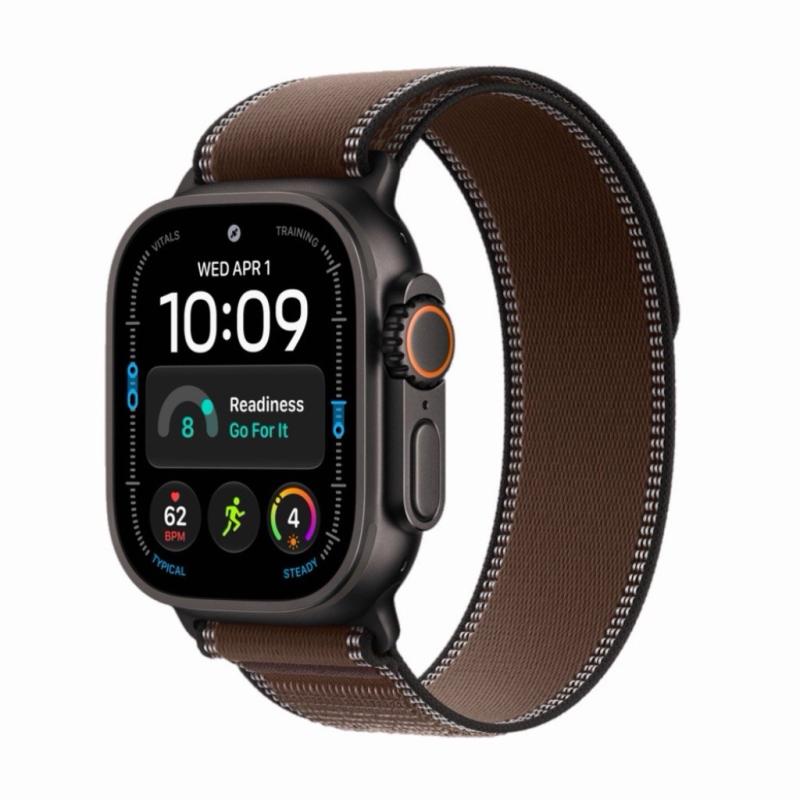 Apple Watch Ultra 4 49 мм GPS + Cellular, Black Titanium, Trail коричневый – 49