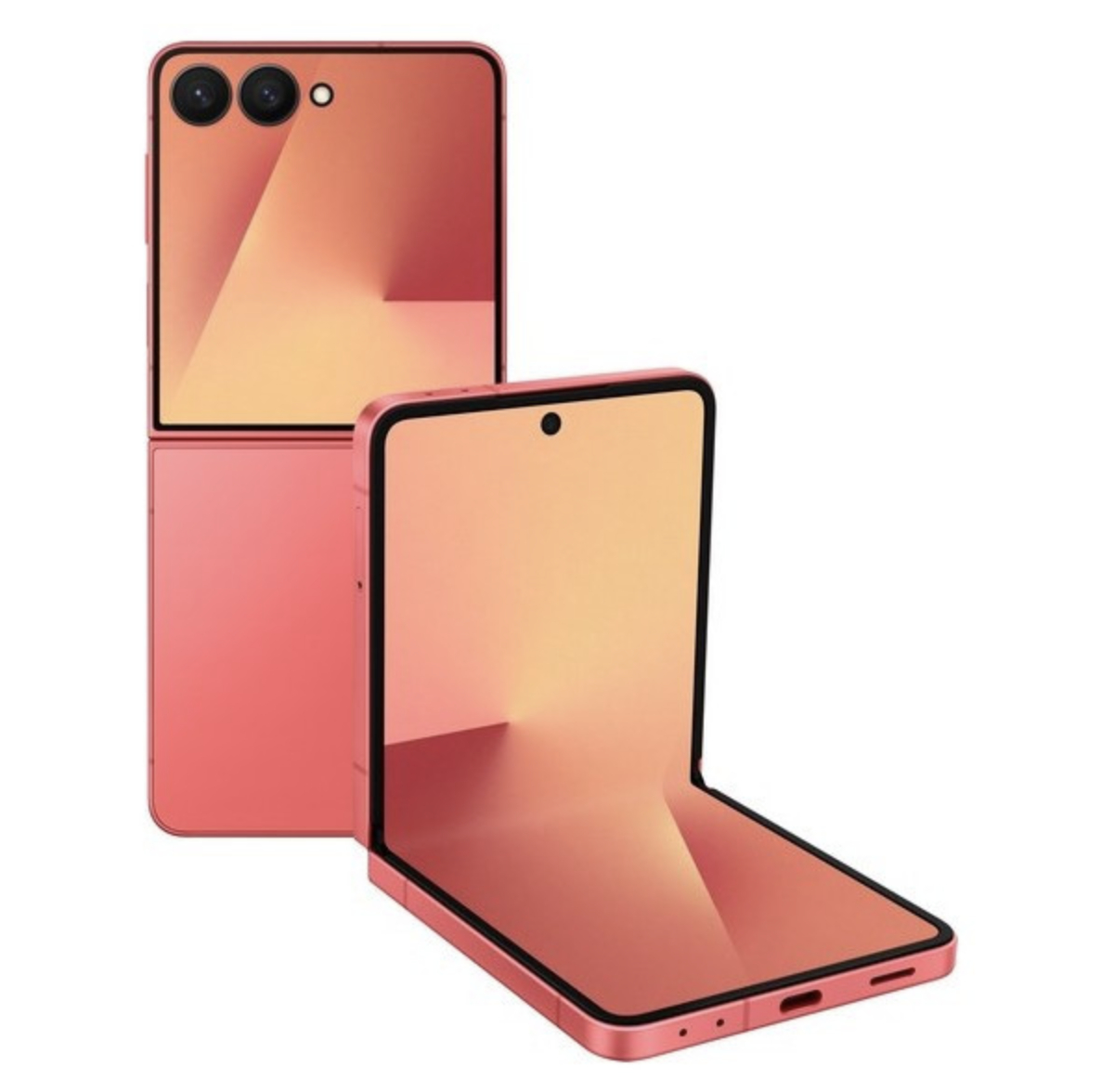 Samsung Galaxy Z Flip7 — коралловый