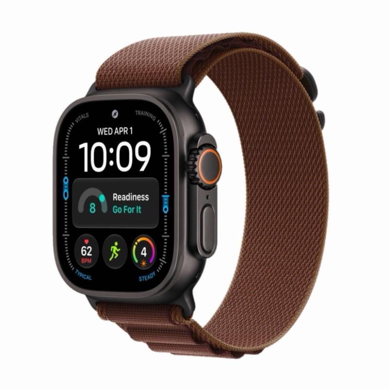Apple Watch Ultra 4 49 мм GPS + Cellular, Black Titanium, Alpine бордовый – 49 / Black Titanium / Alpine Loop / Burgundy / Medium