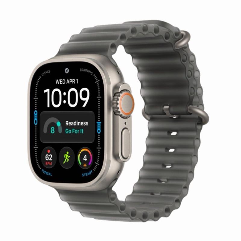 Apple Watch Ultra 4 49 мм GPS + Cellular, Natural Titanium, Ocean черный – 49