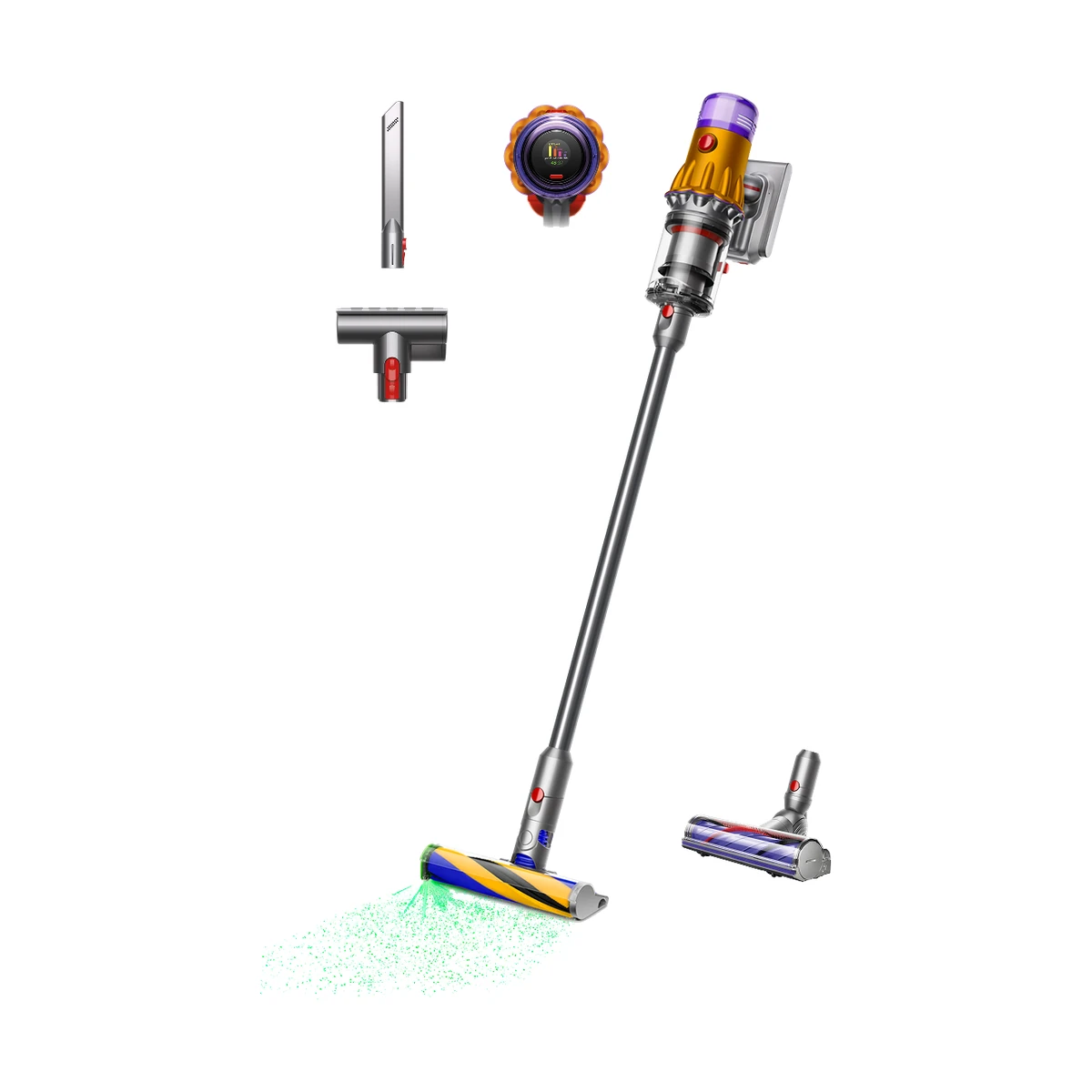 Беспроводной пылесос Dyson V12 Detect Slim – Detect Slim Submarine / Yellow & Nickel